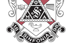 Pictured is the Phi Mu Alpha Sinfonia crest.