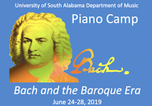 Pictured is the poster for USA Piano Camp 2019.