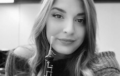 Pictured is oboist Haley Turner