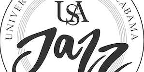 Pictured is the USA Jazz Ensemble logo.