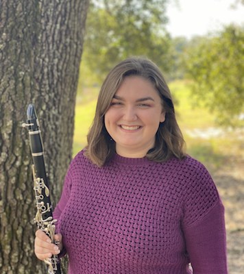 Pictured is senior clarinetist Sarah Wilson. data-lightbox='featured'