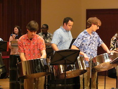 Pictured is the USA World Music Ensemble.