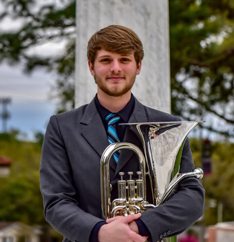 Pictured with euphonium in hand is Christopher Wren. data-lightbox='featured'