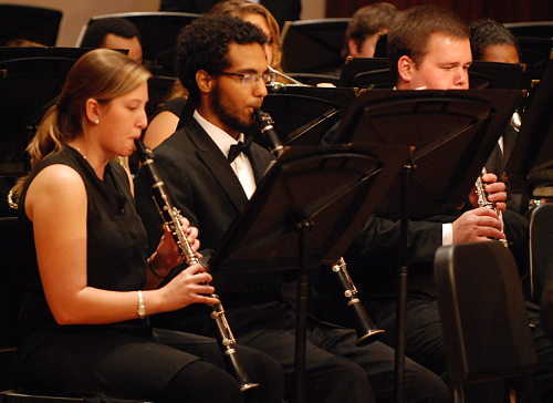 read story, Symphony Band and Wind Ensemble Concert Feb. 23