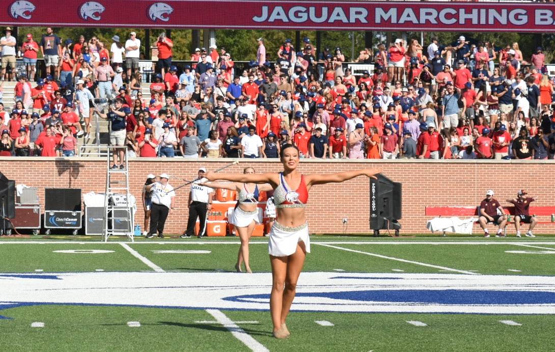 Jaguar Marching Band Feature Twirlers