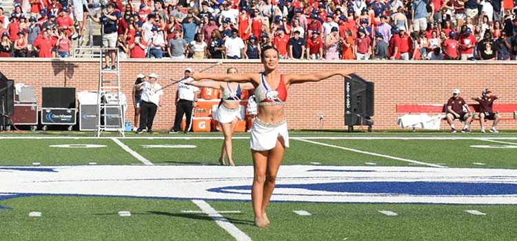 Jaguar Marching Band Feature Twirlers