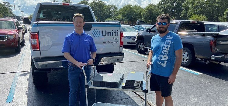 Uniti Fiber Donates Equipment for DayZero Student Organization