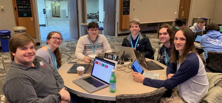 Picture (L to R): Destin Hinkel, Becca Clark, Ethan Blum, Chad Callegari, Zach Van Welzen, Sam Smith Picture (L to R): Destin Hinkel, Becca Clark, Ethan Blum, Chad Callegari, Zach Van Welzen, Sam Smith