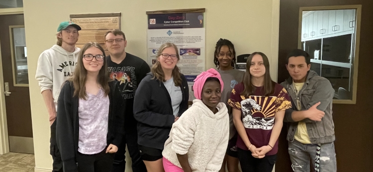 Team Members Pictured (l to r): Nicholas Thompson, Sarah Pyle, Robert Anderson, Brianna Rawden, Housseuina Ba, Jalyn Thornton, Lydia Stroud, and Jose Wheeler