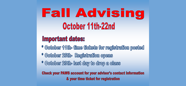 Fall Advising Flyer