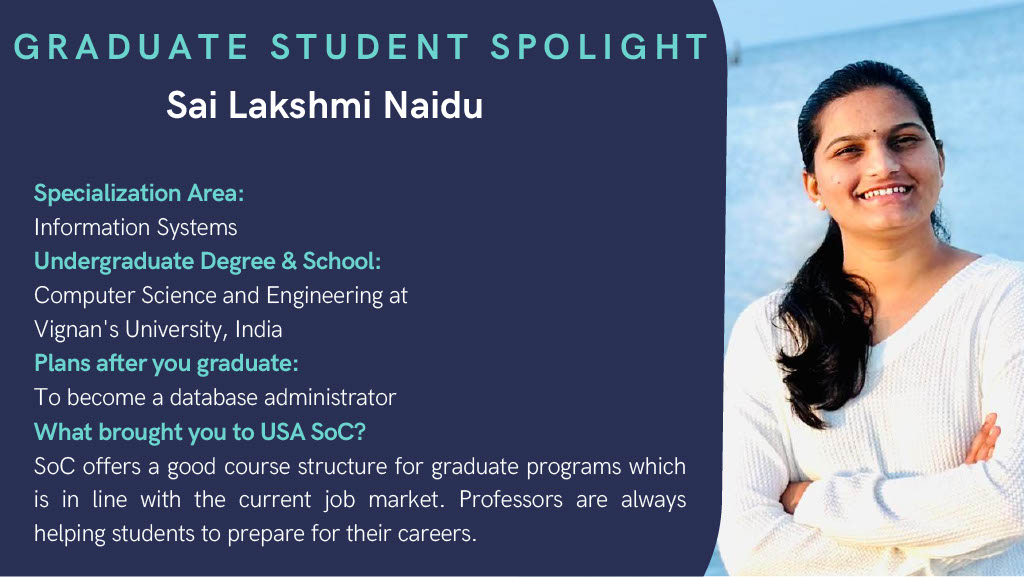 Graduate Student Spotlight - Sai Lakshmi Naidu - profile detailed in page content following data-lightbox='featured'