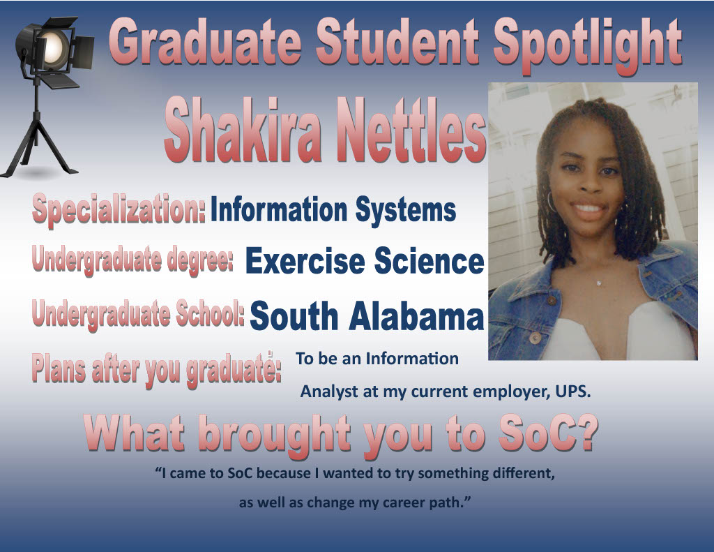 Shakira Nettles - Graduate Student Spotlight