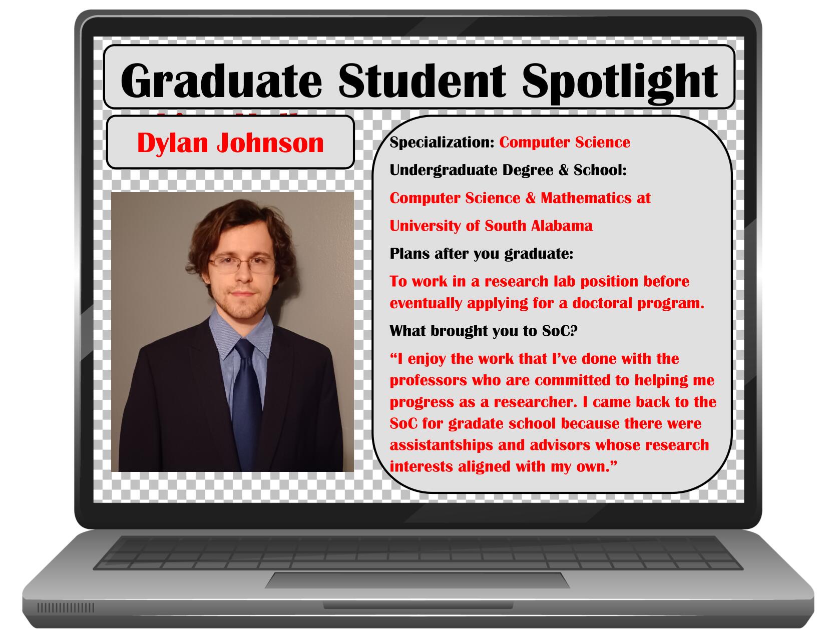 Graduate Student Spotlight - Dylan Johnson data-lightbox='featured'