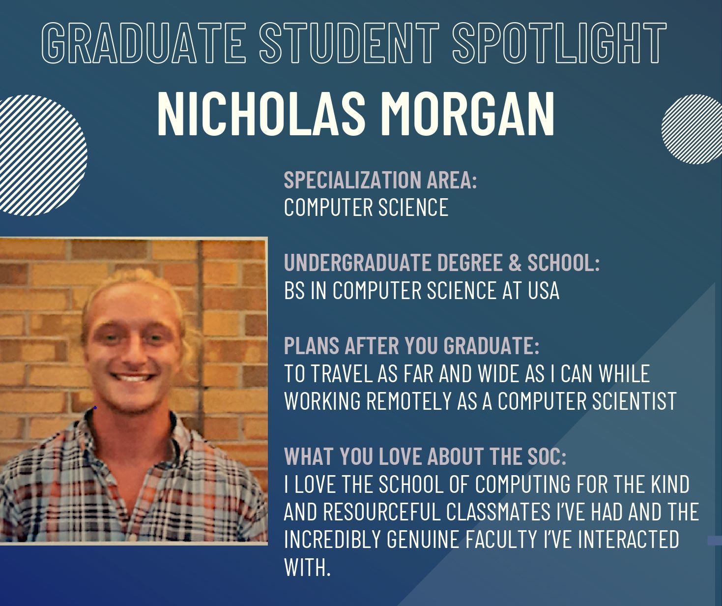 Graduate Student Spotlight -Nicholas Morgan data-lightbox='featured'