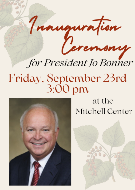 Inauguration Ceremony for President Jo Bonner