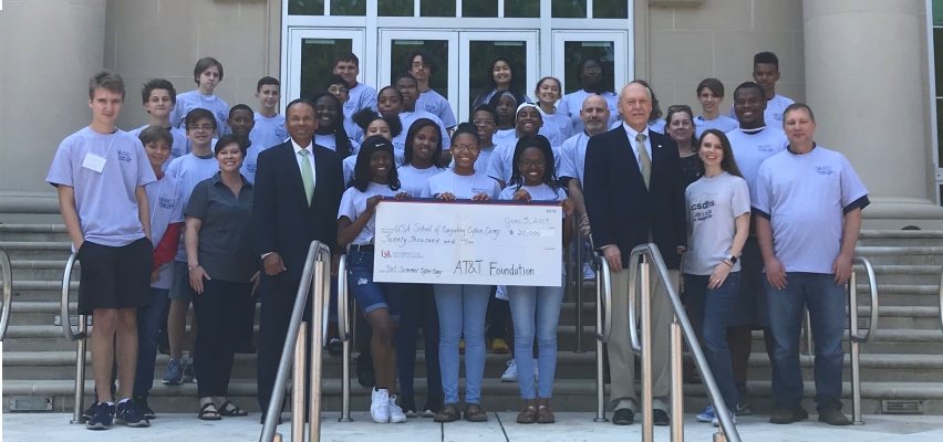 AT&T Foundation Contribution Benefits Summer Cyber Camp at USA SOC