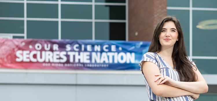 Tristen Mullins, a University of South Alabama graduate student of the year in the School of Computing, is beginning her career in cybersecurity at the Oak Ridge National Laboratory in Tennessee.