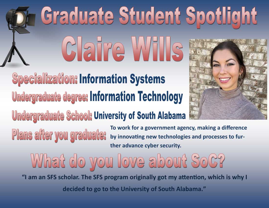 Claire Wills - Graduate Student Spotlight