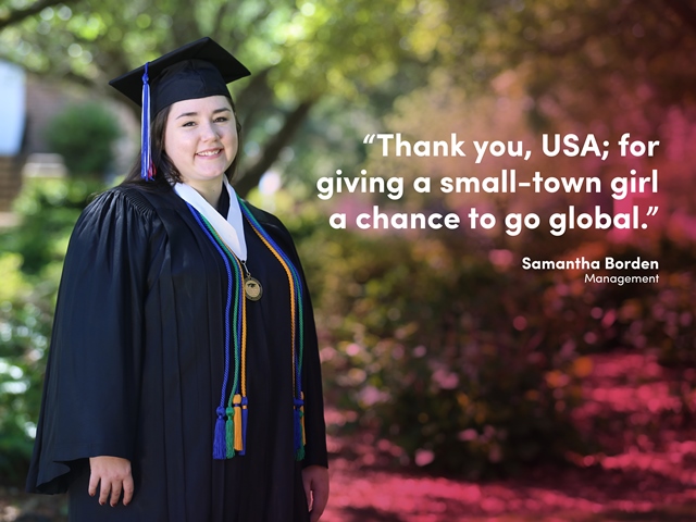 Samantha Borden graduation quote