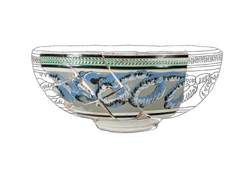 COMMON CABLE  PEARLWARE BOWL