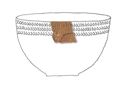 Bayou La Batre Stamped Pottery Sherd