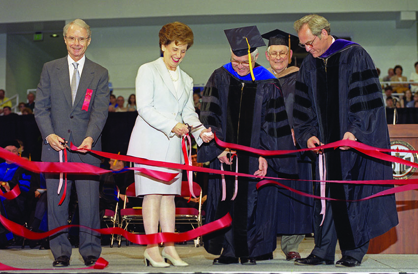 Opening ceremony of the Mitchell Center.