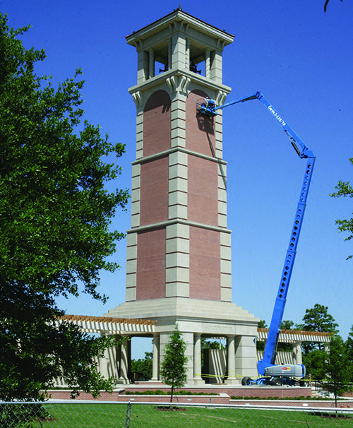 Moulton Tower being constructed