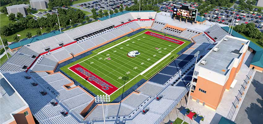 On-Campus Stadium Rendering