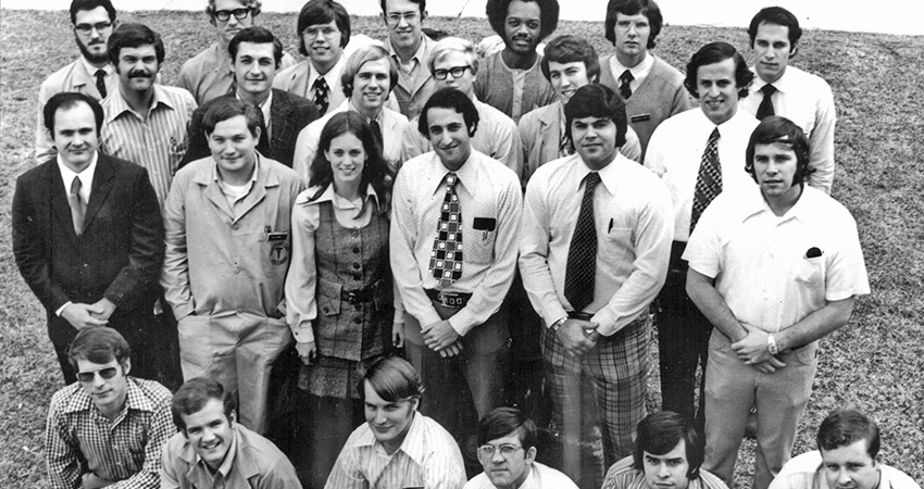 The original charter class of 25 for the first year of the Whiddon College of Medicine