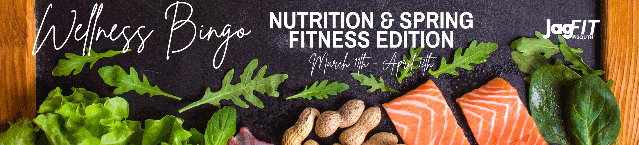 Wellness Bingo - Nutrition and Spring Fitness Edition March 11-April 12