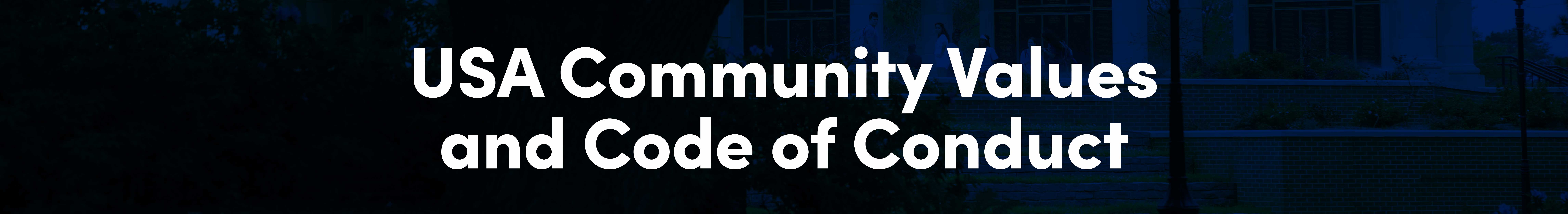 USA Community Values and Code of Conduct