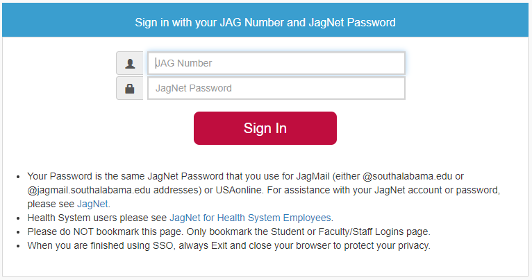 Sign in login screenshot