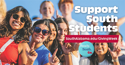 Facebook graphic with students holding up J sign.