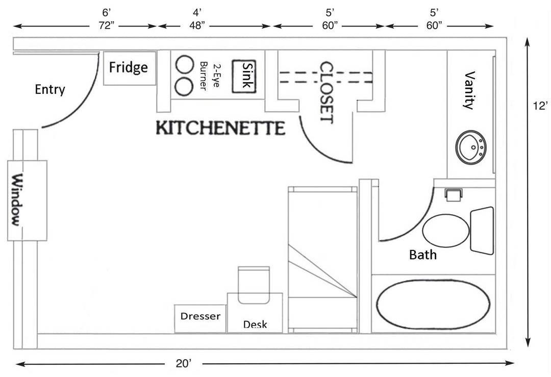 Delta Private Room with Kitchenette