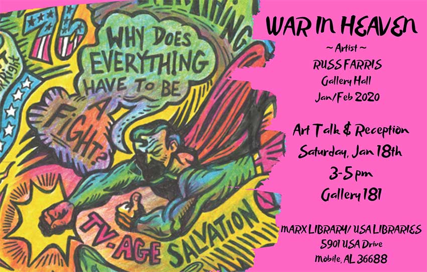 War in Heaven Exhibit Artist, Russ Farris