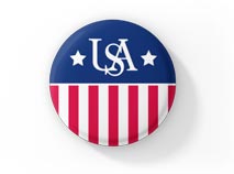 USA Patriotic button