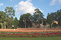 media relations photography - University of South Alabama entrance