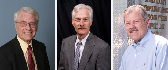 Left to right: Dr. Donald Epley, Dr. Russ Lea, and Carl Taylor