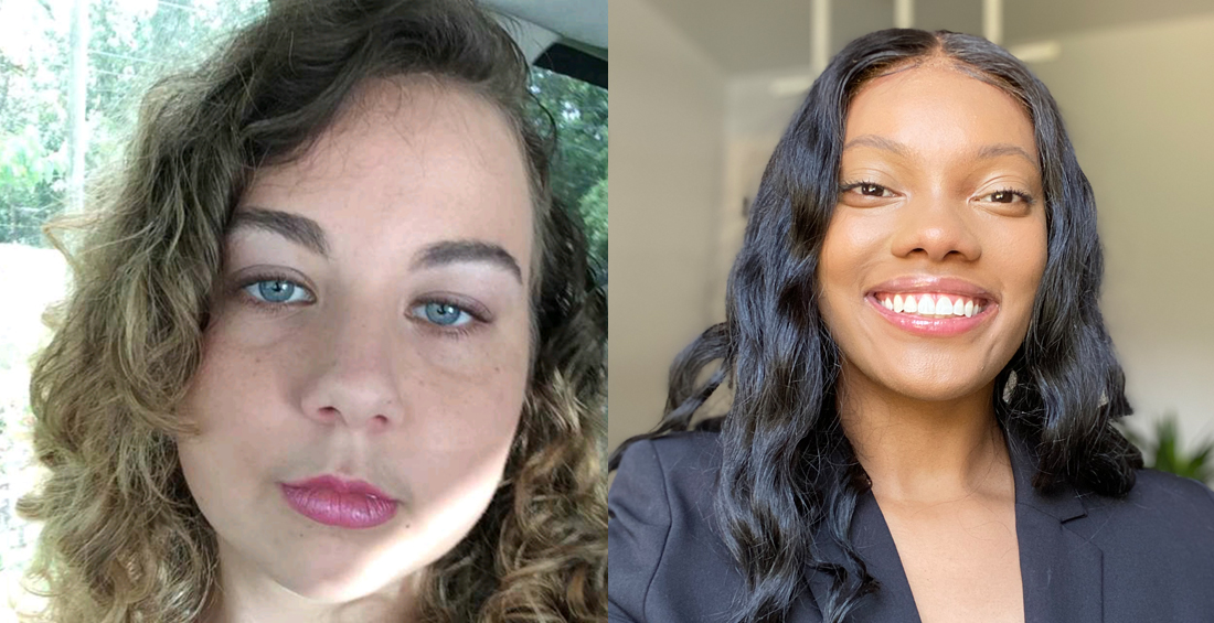 Kayla Smith, left, and Syliah Neely earned Gilman scholarships to help fund study abroad opportunities. data-lightbox='featured'