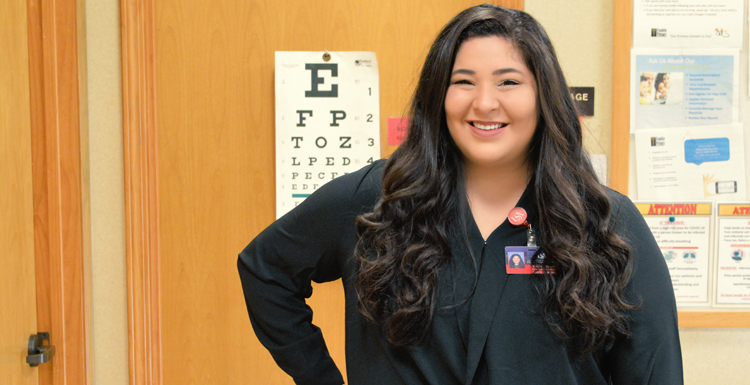 Kayla Brown's devotion to service and giving back to her community has carried over from her time at South to her new career in the medical field.