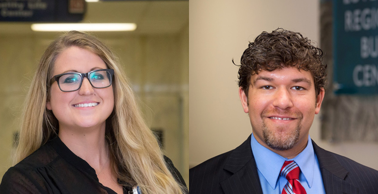 Natalie Fox, pediatric nurse practitioner and manager of clinical operations for pediatrics at USA Health, and Dr. Steven Kahn, assistant professor of surgery and a burn, trauma and critical care surgeon. data-lightbox='featured'