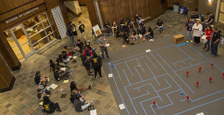 overhead photo of cyber camp