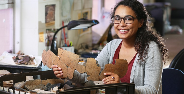 Brittney Highland completed a National Science Foundation Research Experiences for Undergraduates fellowship in Africa. "I got to see a part of the world I never thought I would get to see, and I made friends from another country.” 