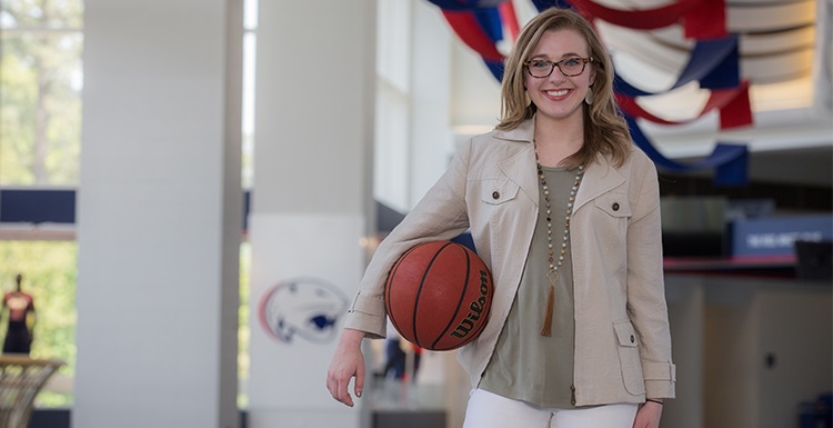 Karli Sanford, who has worked as a student in promotions for South Athletics, is set to take a sales job with the Phoenix Suns. “What I really loved about talking with the people out there with the Phoenix Suns is that they preach on family. At South, we’re all a big family, too.”