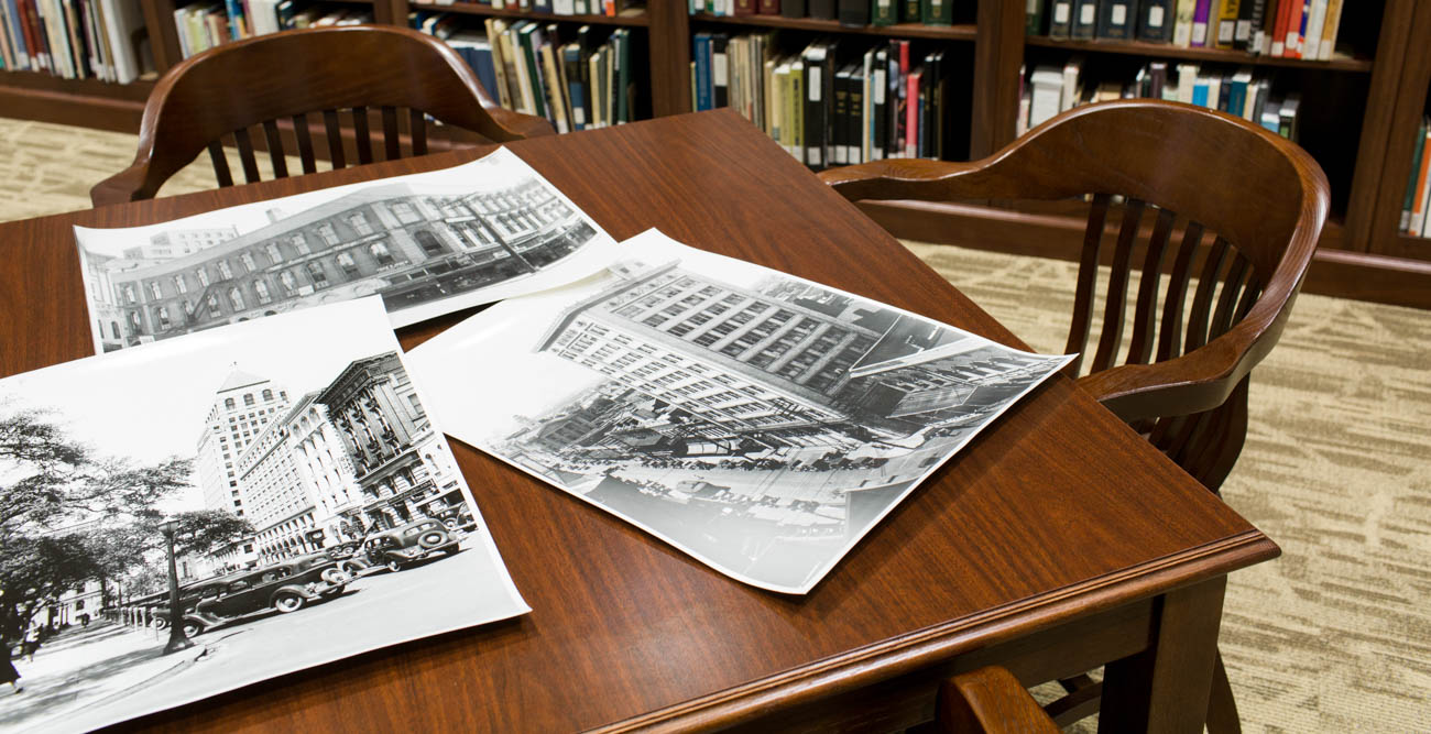 The Doy Leale McCall Rare Book and Manuscript Library moved in to new space at the USA Marx Library in 2016. The archives was begun 40 years ago with $2,800 and use of a building at Brookley Field. Among its collections are extensive photo archives of the University and the Mobile area. 
