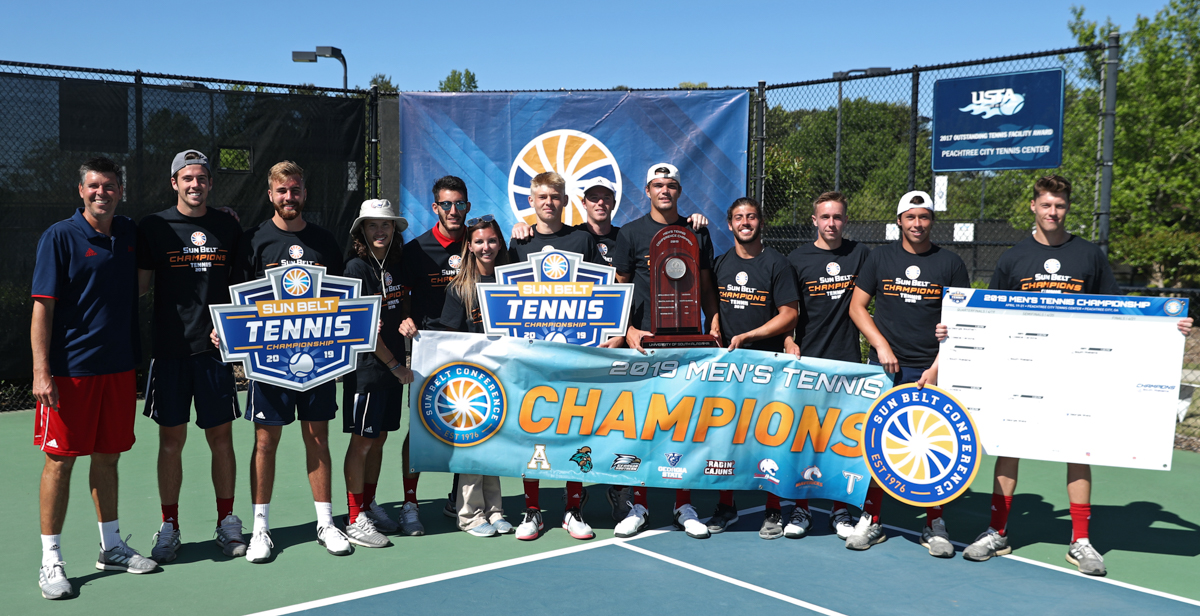 The University of South Alabama men's and women's tennis teams both took home Sun Belt championship titles. NCAA tournament selection will be held April 29.