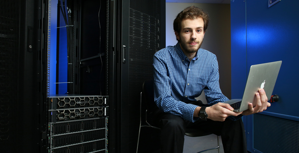 Through undergraduate research, Baraa Mando, a senior in chemical engineering, found an outlet for his love of science, math and computer coding.