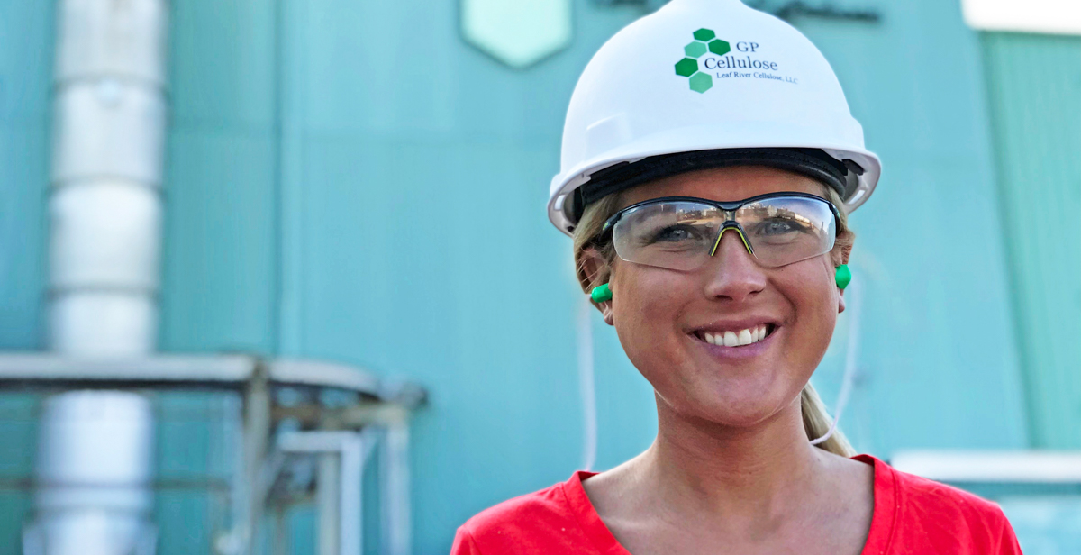 Two internships, college courses and involvement in USA’s Society of Women Engineers chapter all helped prepare Kelly Welsh for her job as an engineer for Georgia-Pacific. 