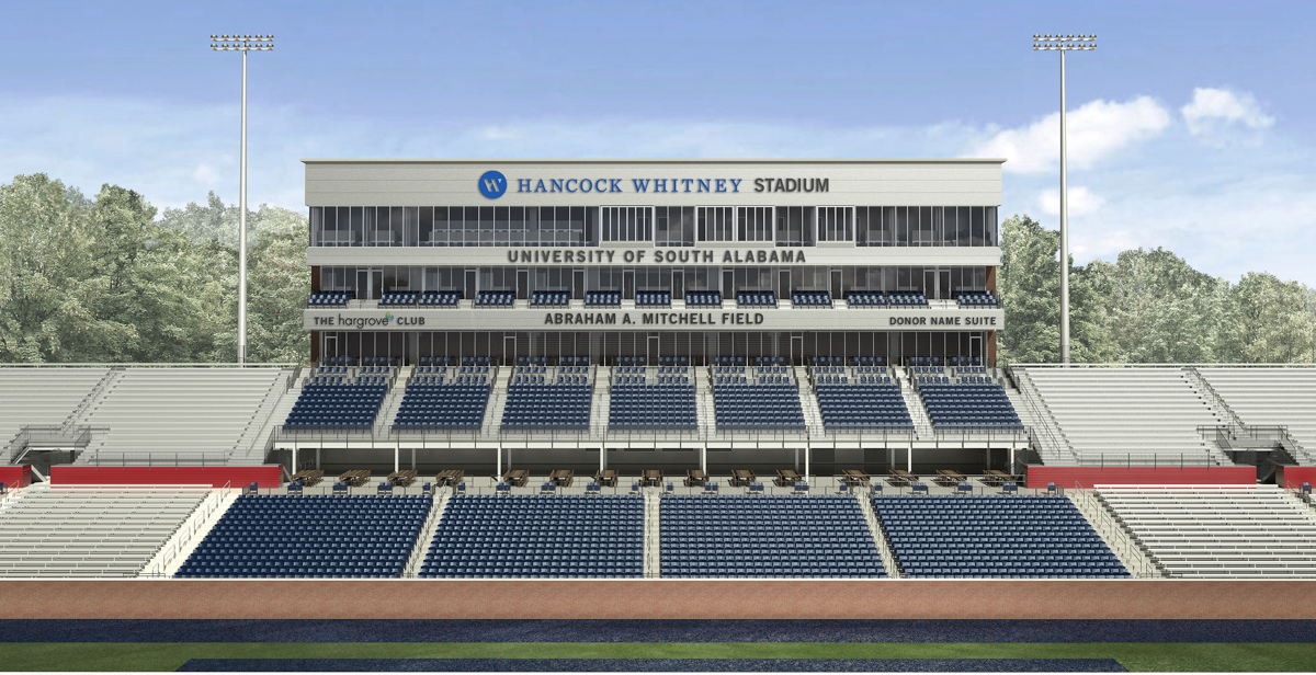 The club level at Hancock Whitney Stadium will be named The Hargrove Club. Hargrove Engineers + Constructors has committed $1.5 million to the stadium project. 