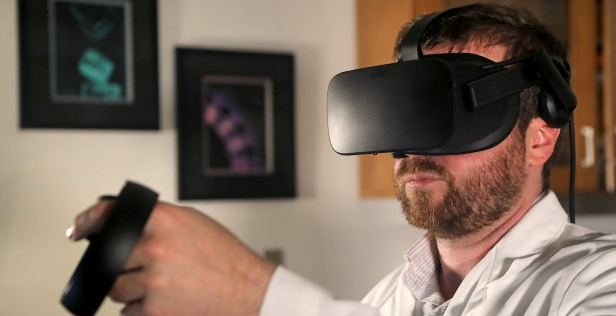 Virtual reality goggles are allowing University of South Alabama medical students to view and dissect patient anatomy without removing it. data-lightbox='featured'